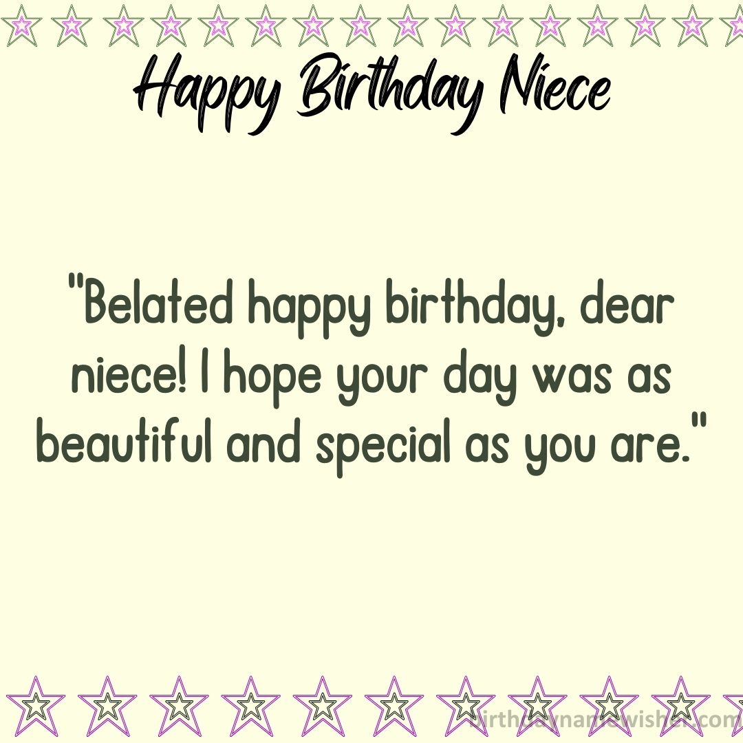 Belated happy birthday, dear niece! I hope your day was as beautiful and special as you are.